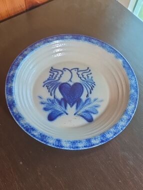 Eldreth Pottery 1993 Love Birds Mini Pie Plate